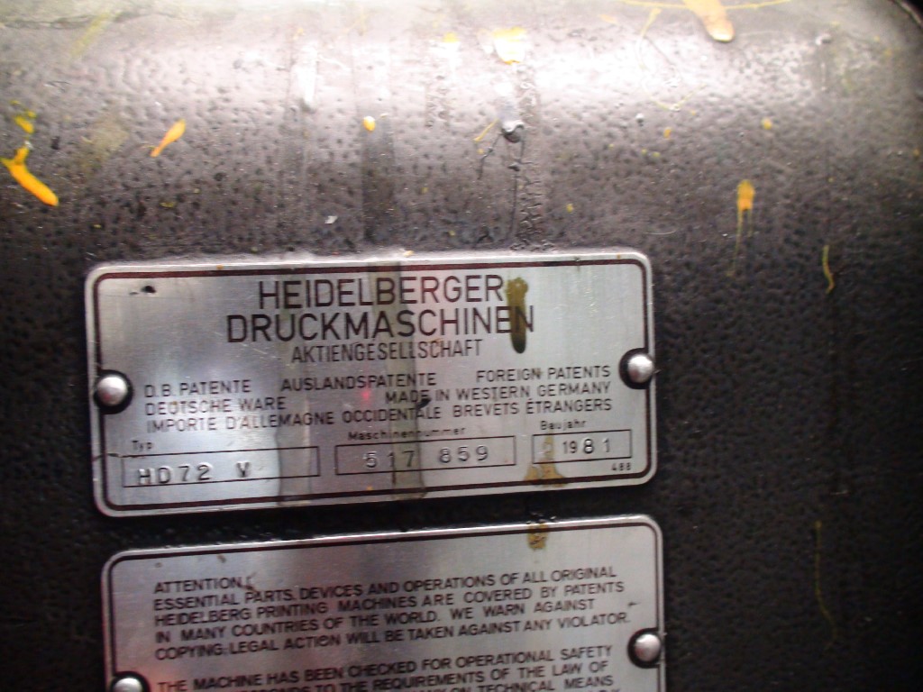 Heidelberg Speedmaster-SM-72-V Sheet Fed / Offset Used Machinery for sale