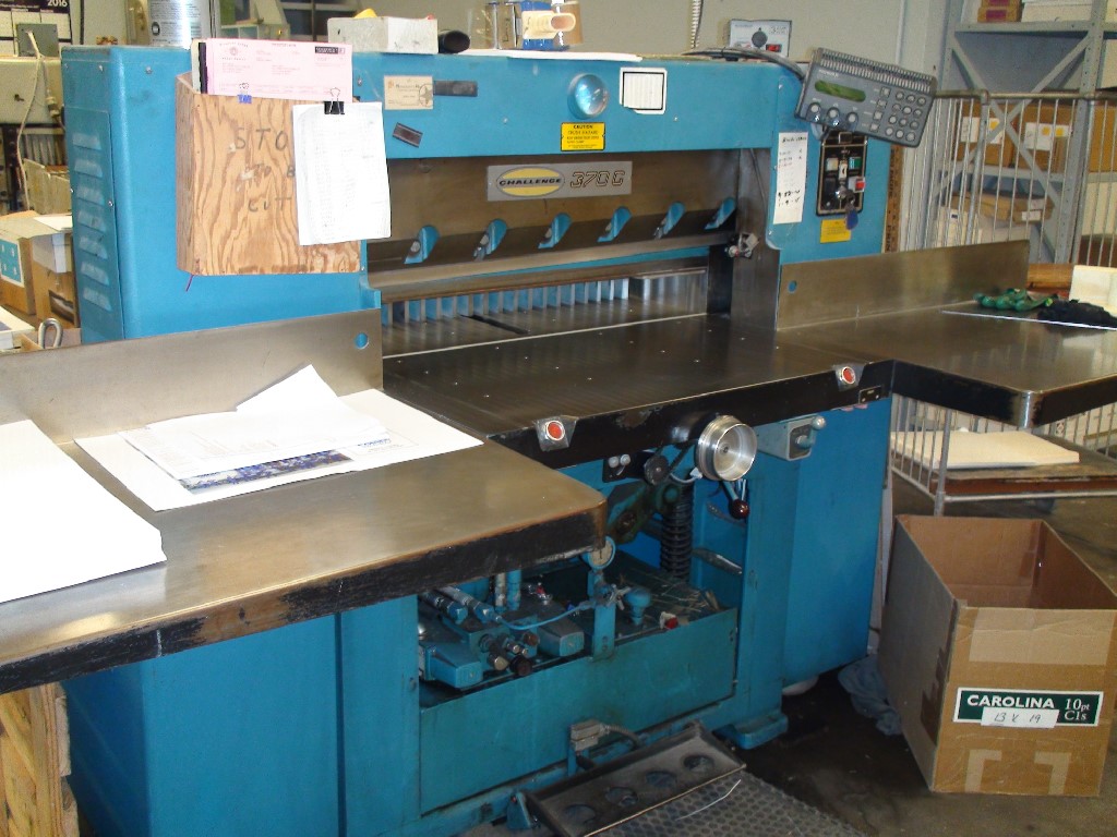 Challenge Champion-370-TC Guillotines Used Machinery for sale