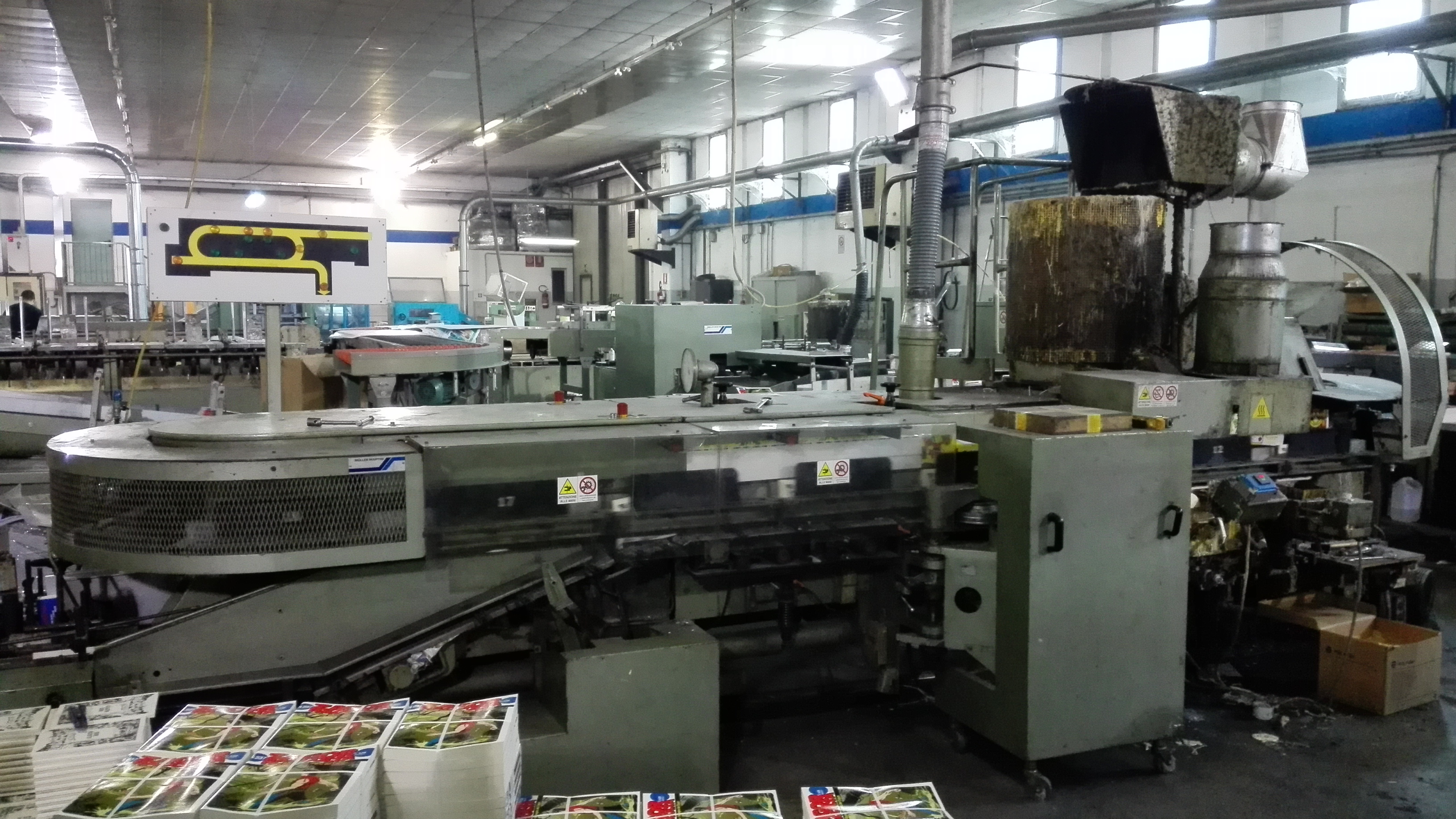Muller Martini 3005-MONOBLOC Perfect Binder and Gatherer Used Machinery for sale